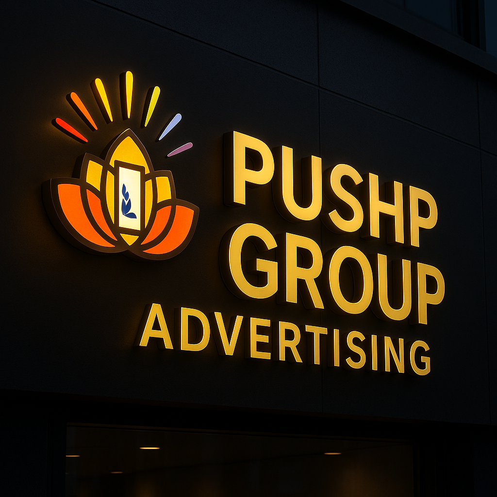 Pushp Advertising - Brand Identity Design